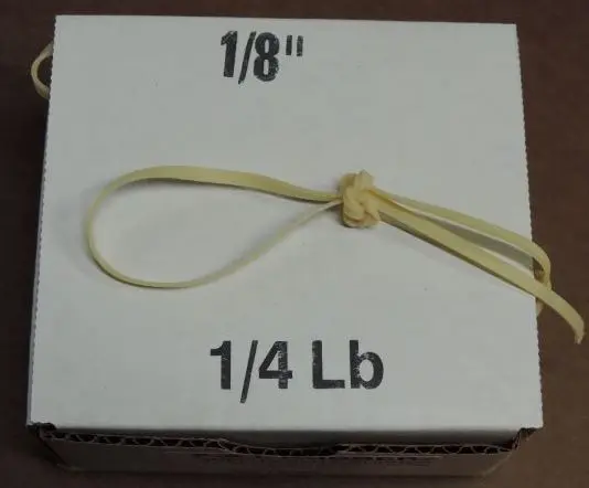 1/8″ 1/4 lb box Tan Super Sport Rubber