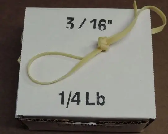 3/16″ 1/4 lb box, Tan Super Sport Rubber