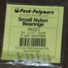 Nylon Thrust Bearings, Small; Qty Pkg 6; Hole I.D. 1/32″; O.D. 1/8″