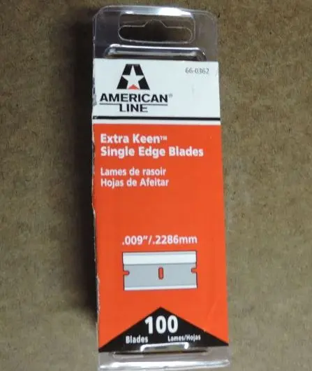 Extra Keen Blades 100/box, blue high carbon steel .009″ special triple-facet edge for critical cuts