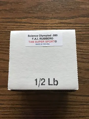 S08005 Science Olympiad .080″ rubber 1/2 lb.