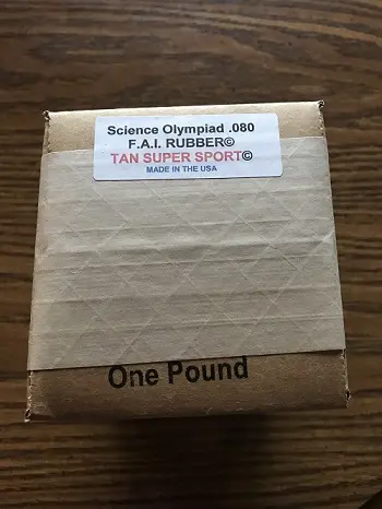 S0801 Science Olympiad .080″ rubber 1 lb.