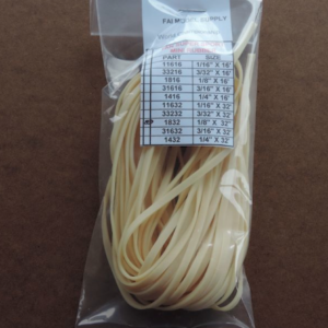 1/8″ X 32′  Mini Tan Super Sport Rubber packet - a 3 pack set